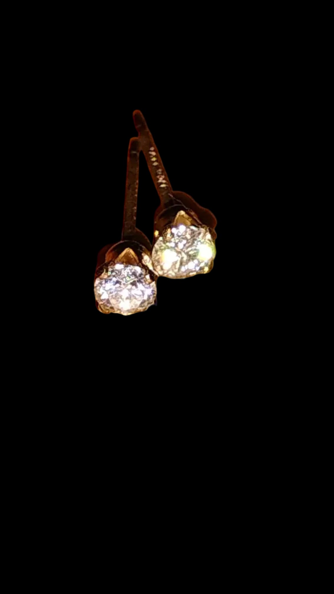 14k 3mm Moissinite 14k Gold Filled Earrings Set Light Blue
