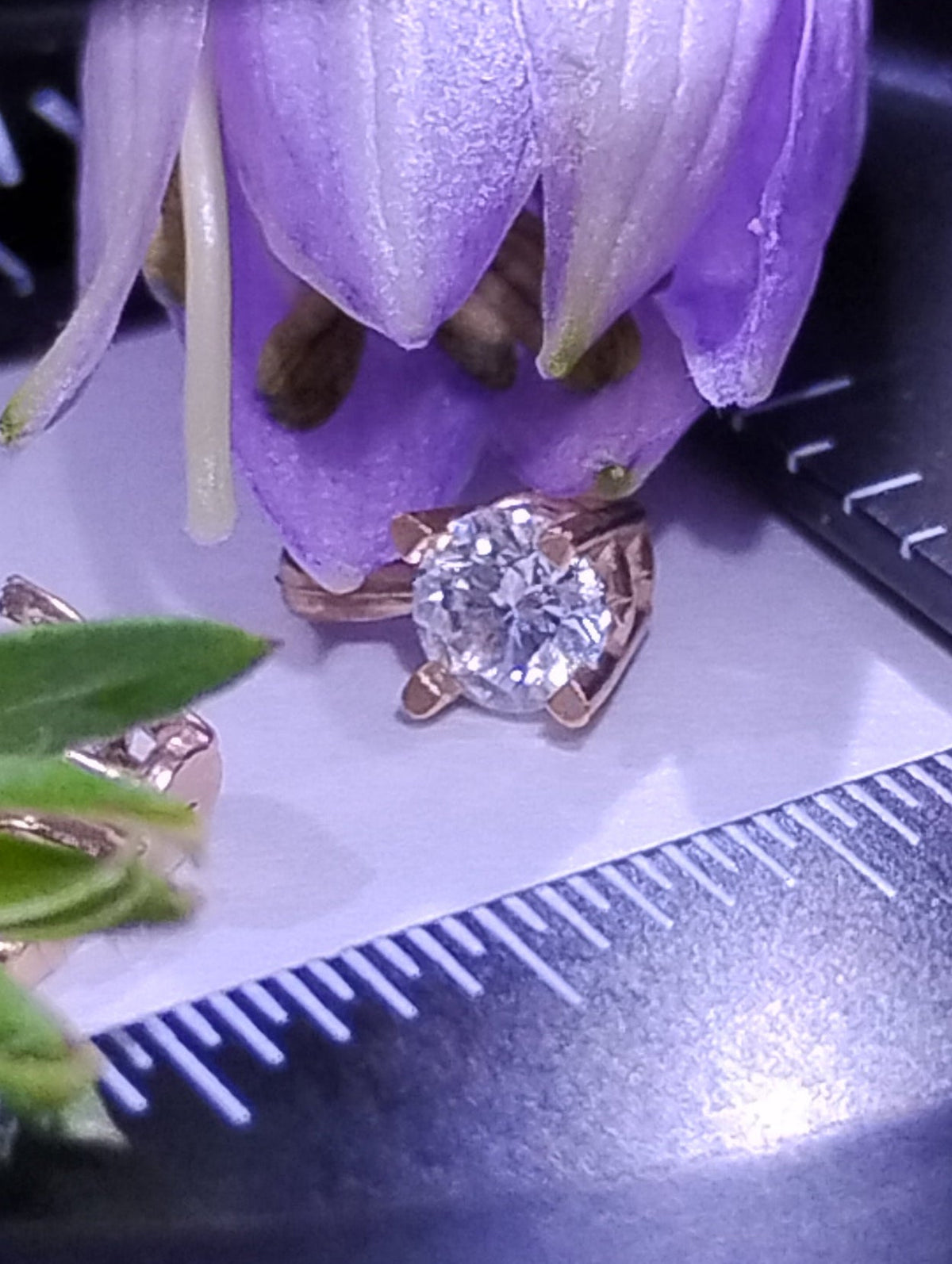 Set of elegant 14k solid gold pendants with 3mm lab Moissanite stones, fine jewelry by RoughDiamondsByMr