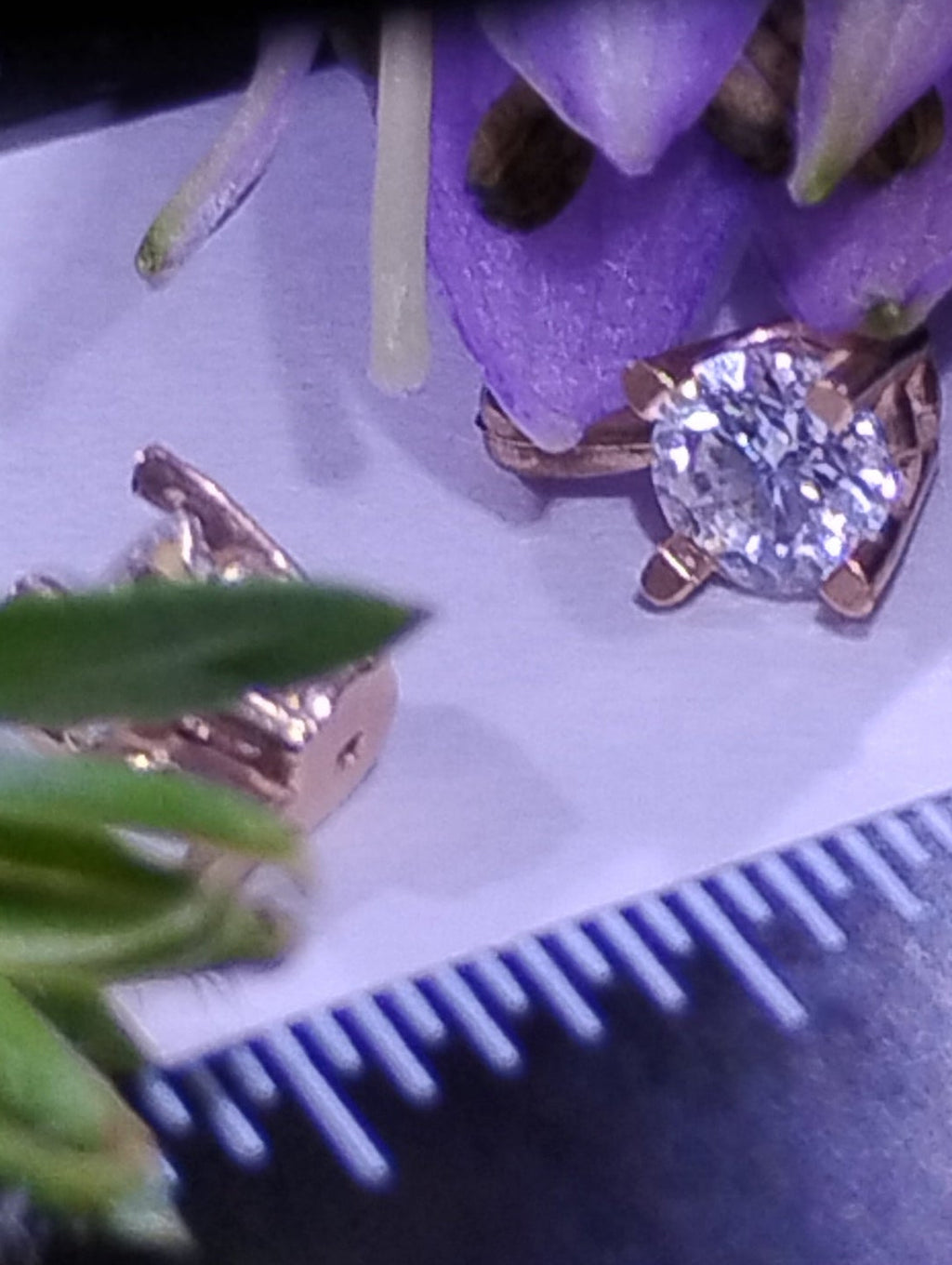 Set of elegant 14k solid gold pendants with 3mm lab moissanite stones, fine jewelry by RoughDiamondsByMr.