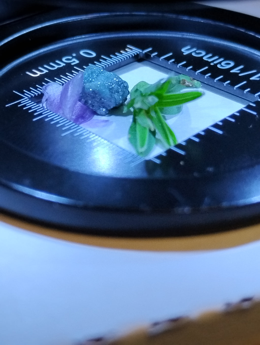 Natural blue rough diamond, 6.5 carats, loose gemstone from My Store 3, showcasing its raw, textured surface and vibrant color.