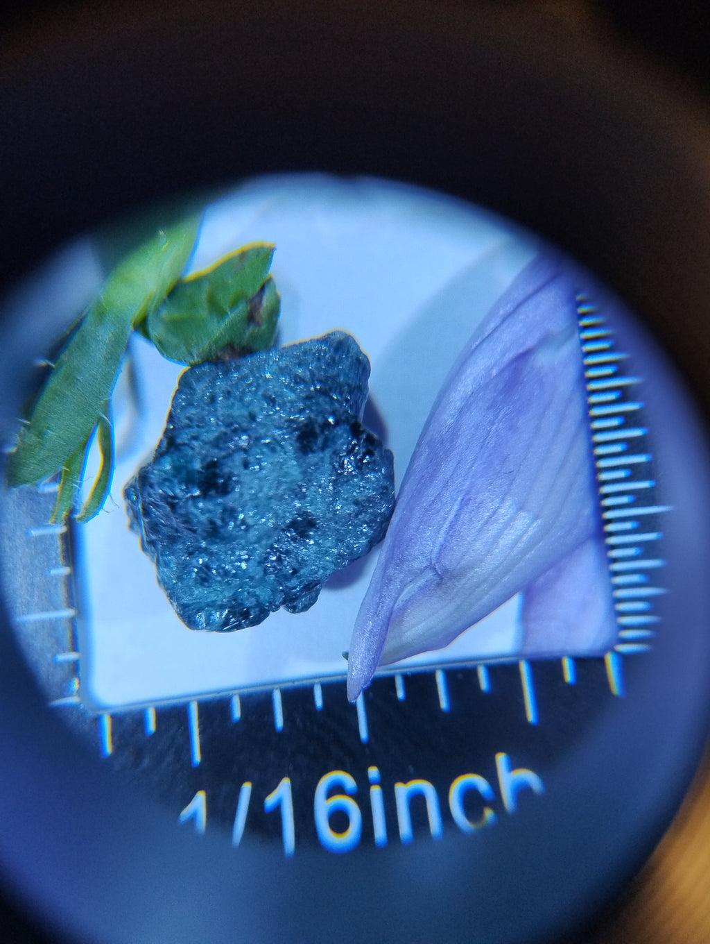 Natural blue rough diamond, 6.5 carats, loose gemstone from My Store 3, showcasing its textured, raw beauty and vibrant color.