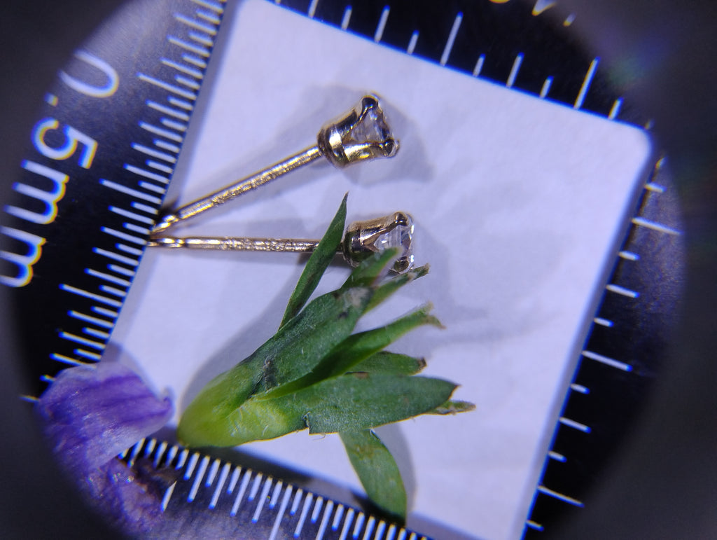 Wholesale 14k Gold Filled Stud Earrings — 3mm Lab Moissanite | 7 Colors | Bulk Pricing