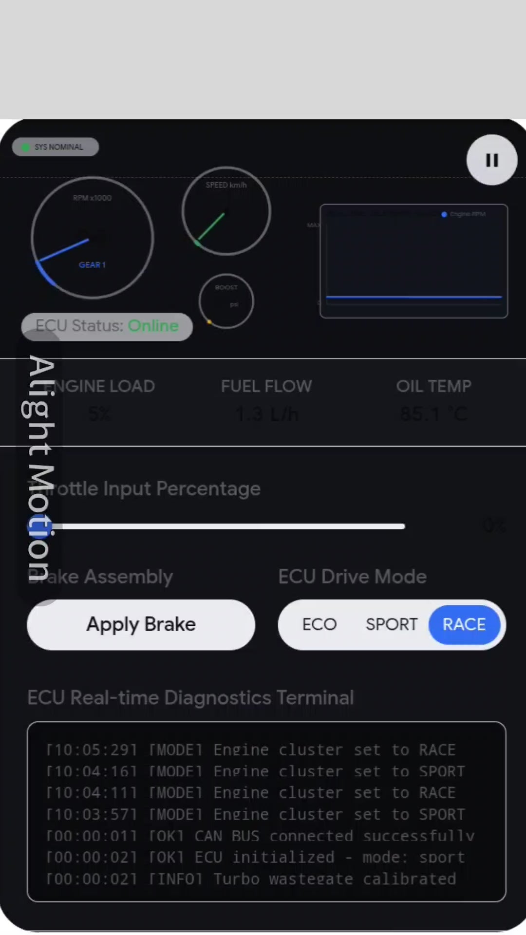 Raw Source Code Intellectual PYQT5 Upgraded Engine simulation